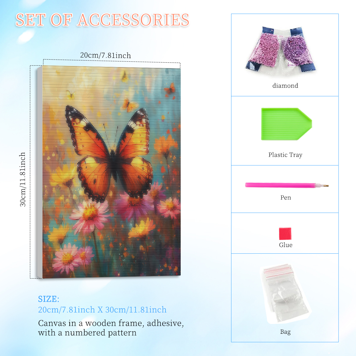 RUOPOTY Framed Butterfly 5d Di - Art Craft Ideas For Adults ulasan dan harga