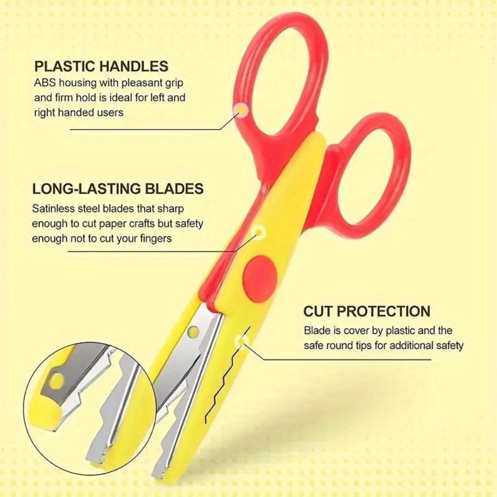 6Pcs/Set Decorative Wavy Sciss - Art Craft 5 Year Old ulasan dan harga