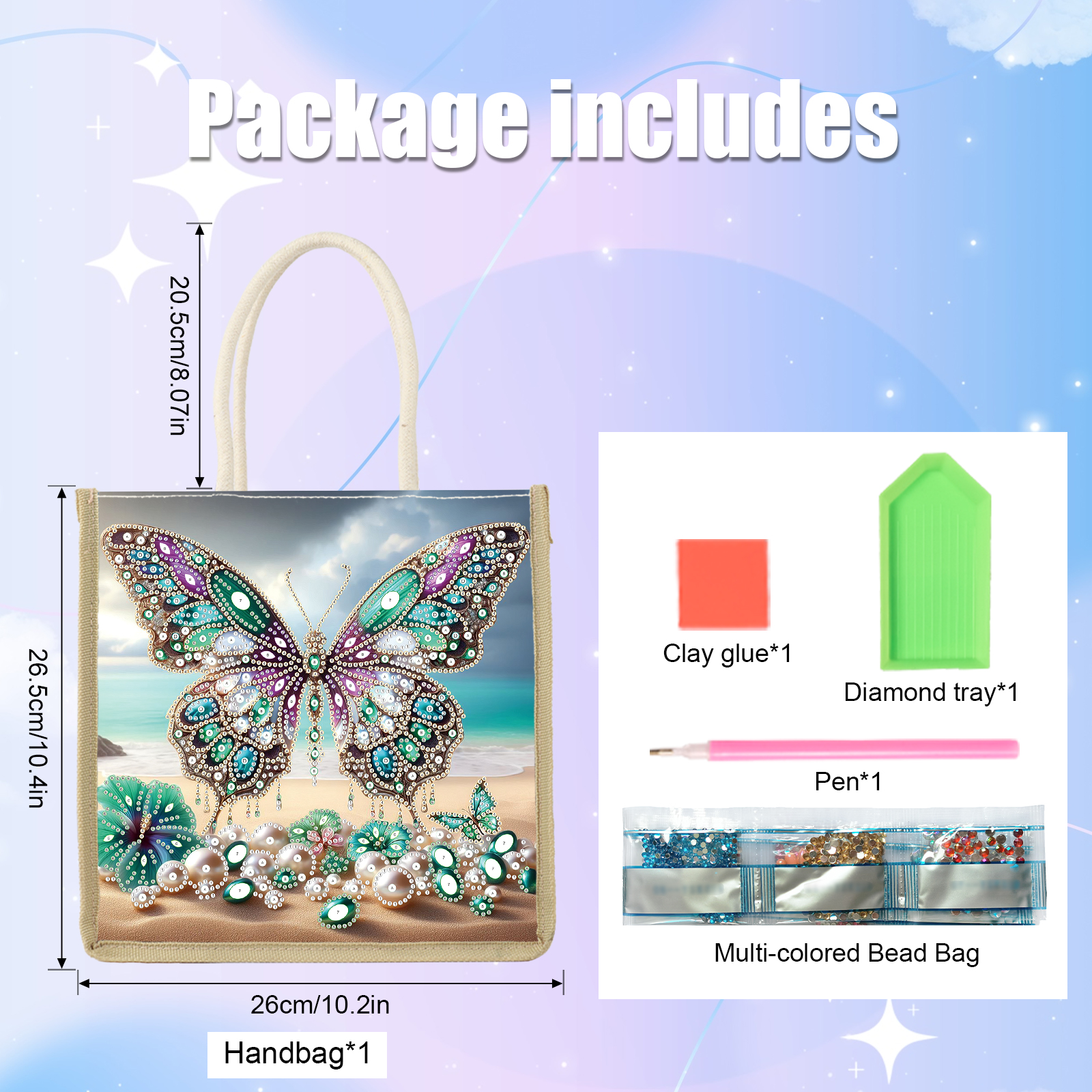 Diamond Art Painting Handbag K - Art Craft Shop ulasan dan harga