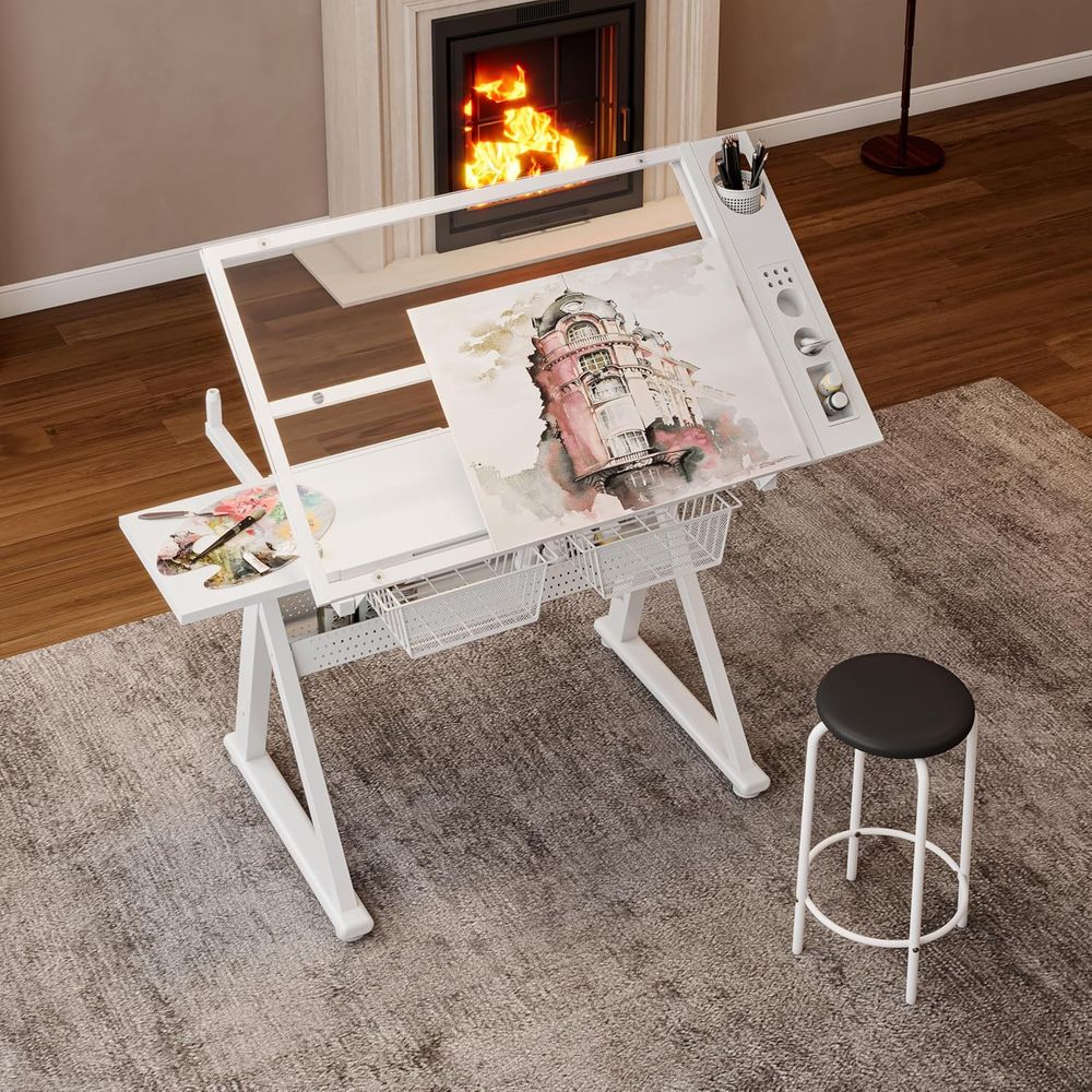 Adjustable Art Desk with Tempe - Art & Craft Valley ulasan dan harga
