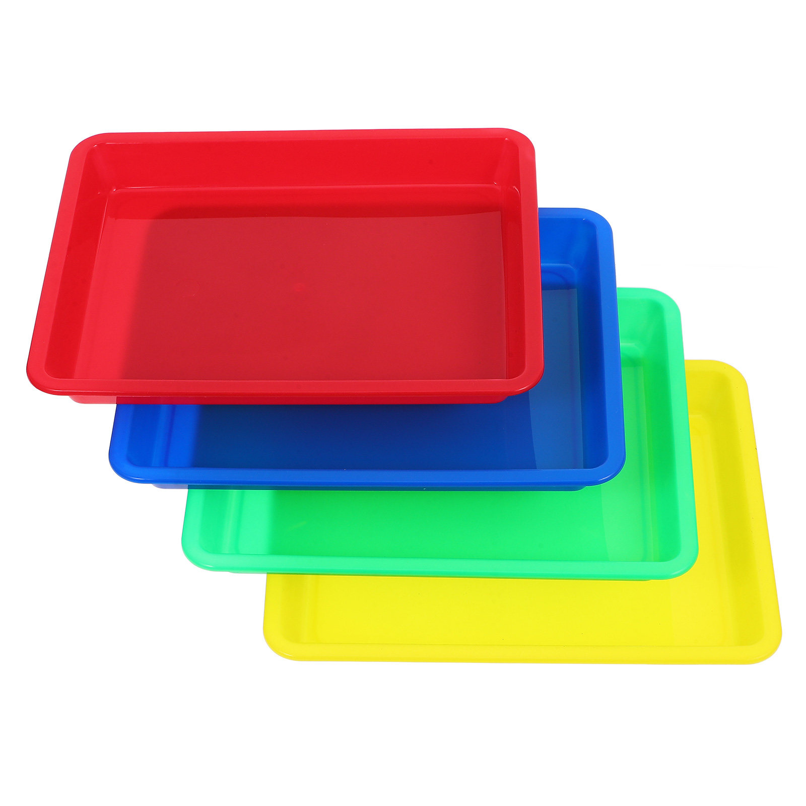 4Pcs Sleek Colorful Plastic Tr - Art Craft For Preschool ulasan dan harga