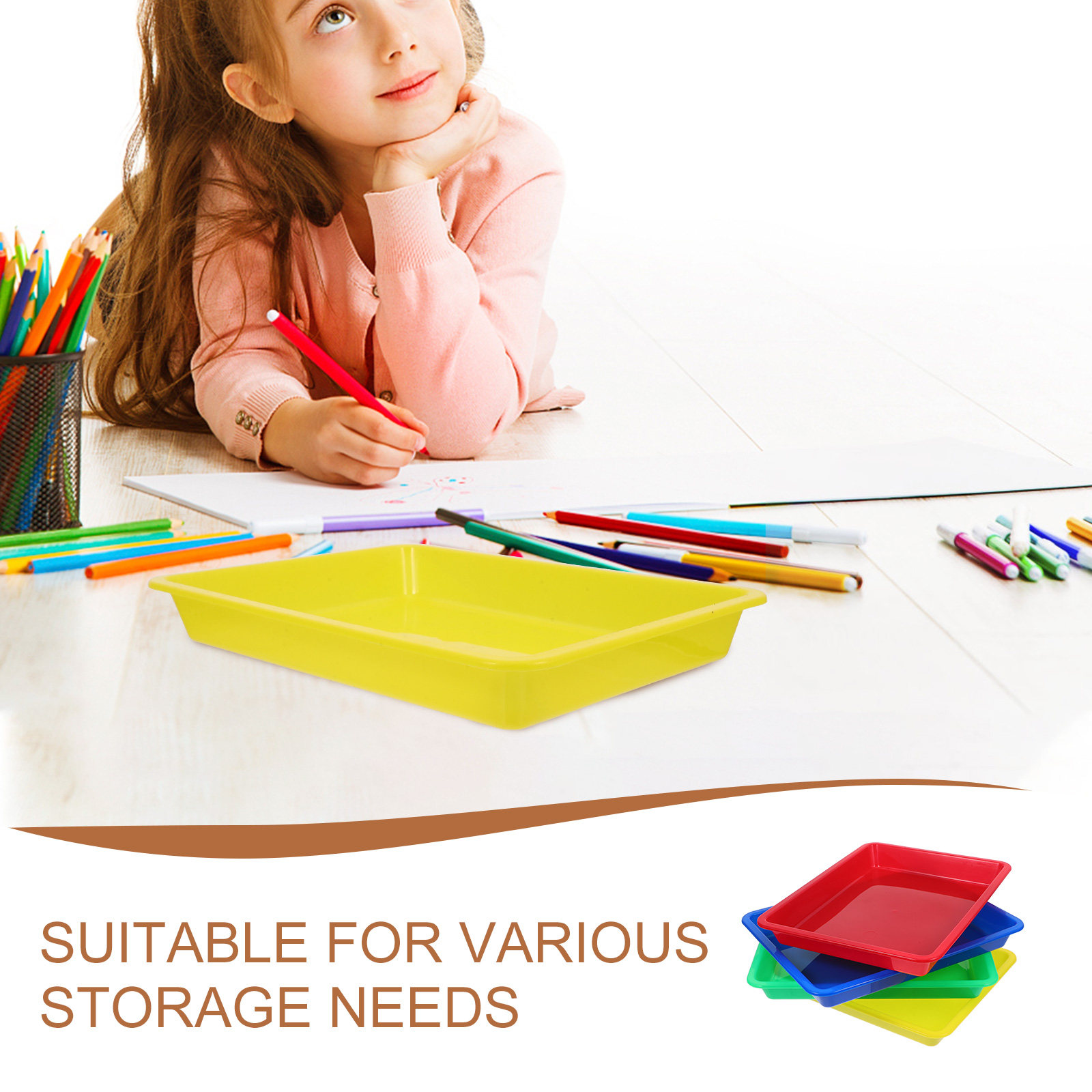 4Pcs Sleek Colorful Plastic Tr - Art Craft For Preschool ulasan dan harga