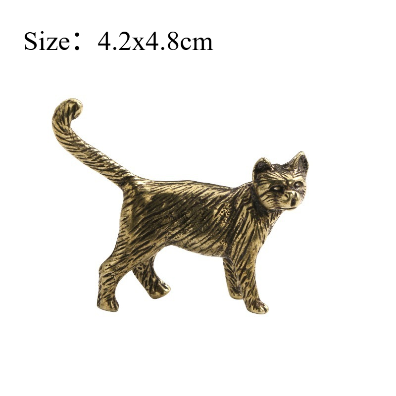 1 PC Creative Solid Brass Cute - Art Craft Cat ulasan dan harga