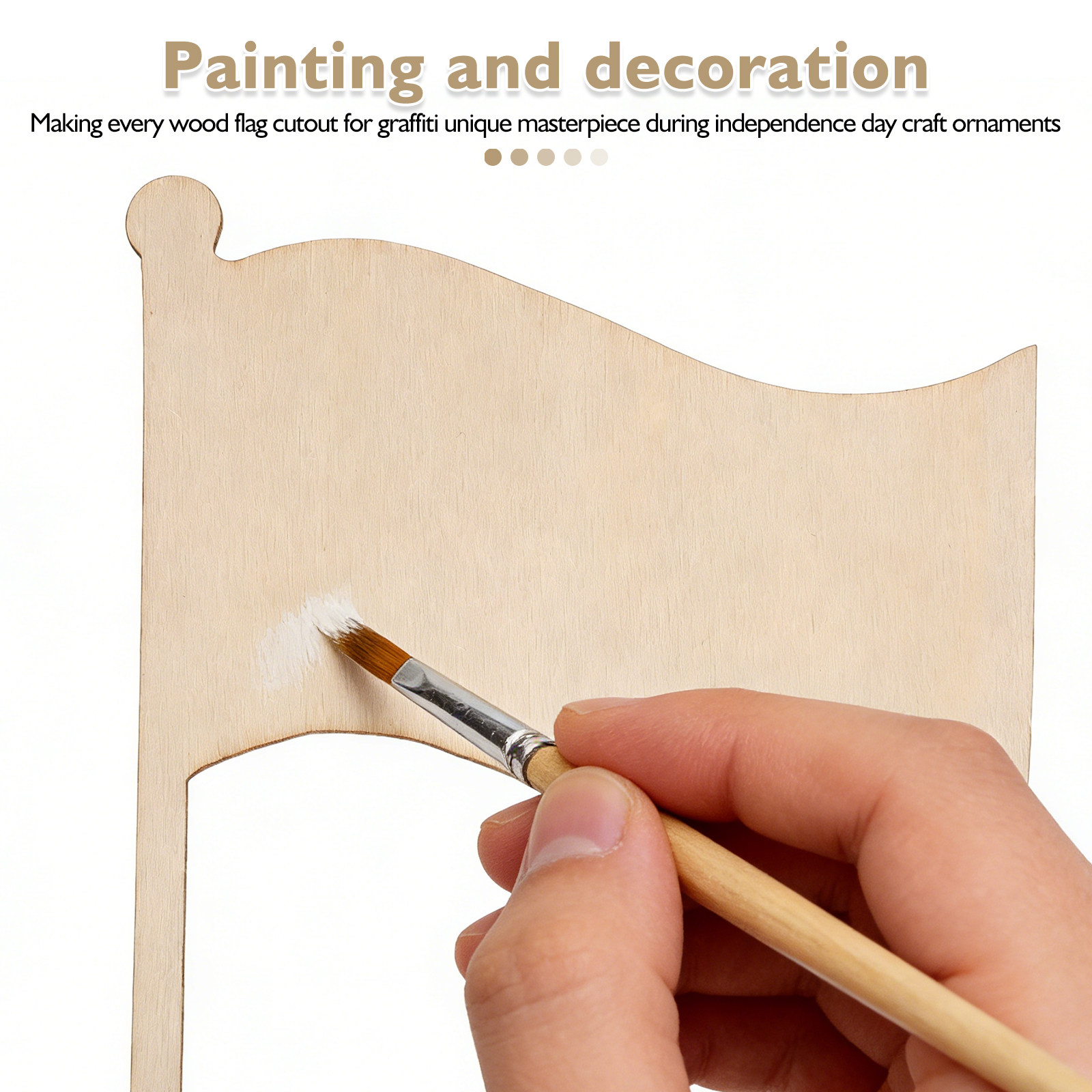 20Pcs 4 Inch Unfinished Wood F - Art And Craft Independence Day ulasan dan harga