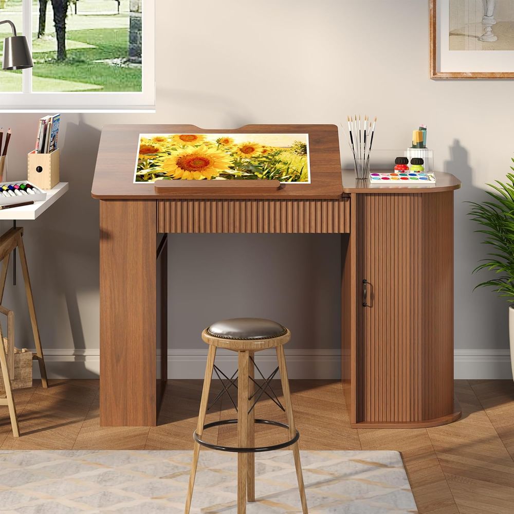 Storage Cabinet Desk with Shel - Art & Craft Valley ulasan dan harga