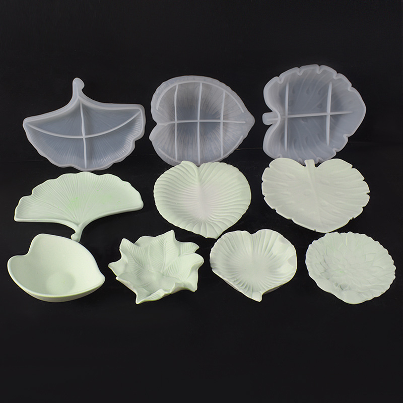 Plaster Cement DIY Leaf Dish M - Art Craft With Leaves ulasan dan harga