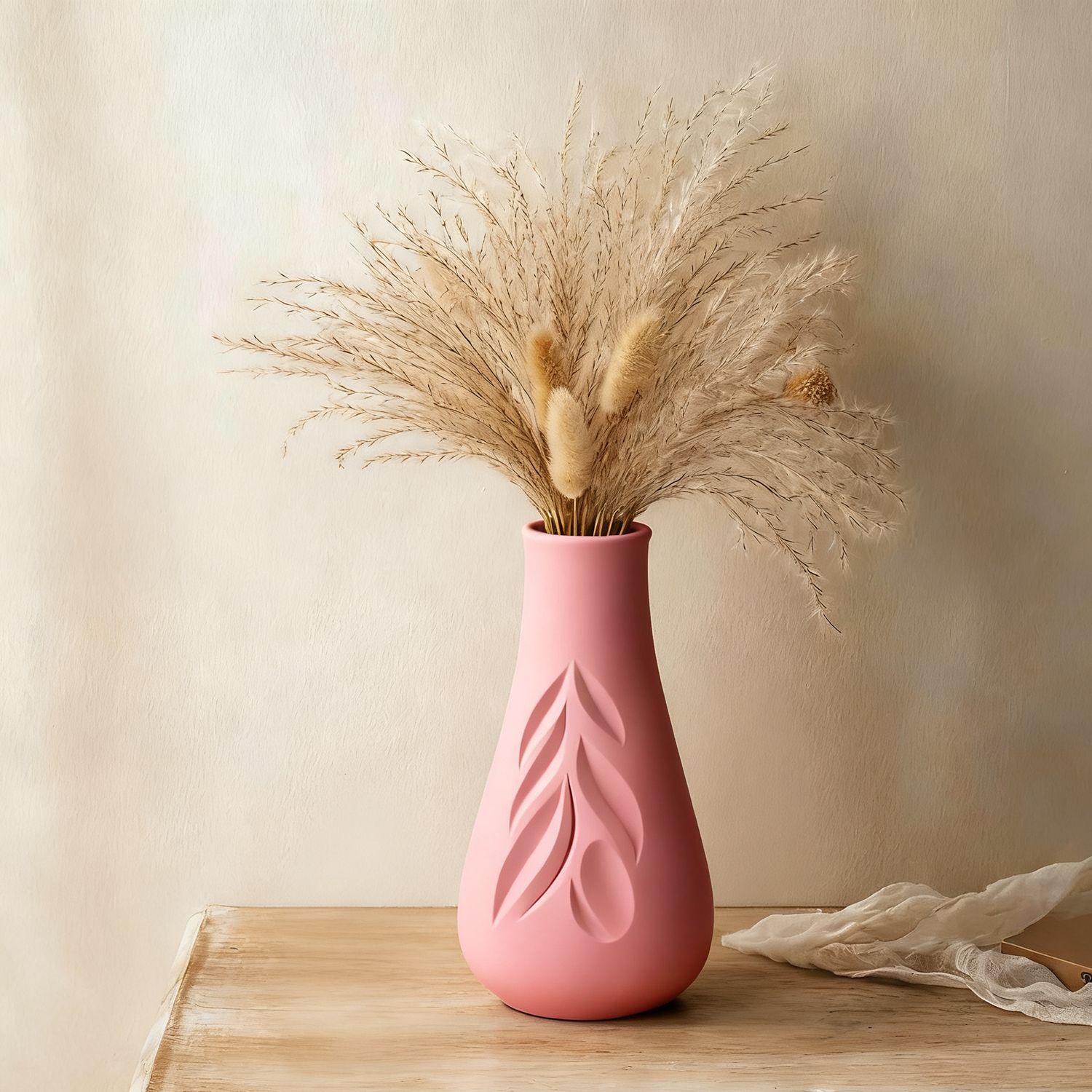 Leaf Texture Vase Silicone Mol - Art Craft With Leaves ulasan dan harga