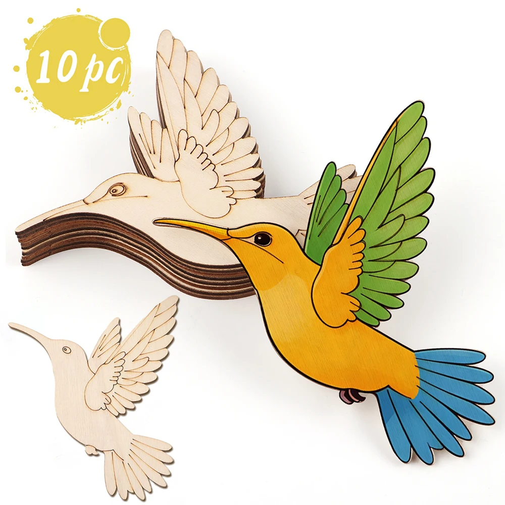 10pcs Unfinished Wood Animal B - Art & Craft Valley ulasan dan harga
