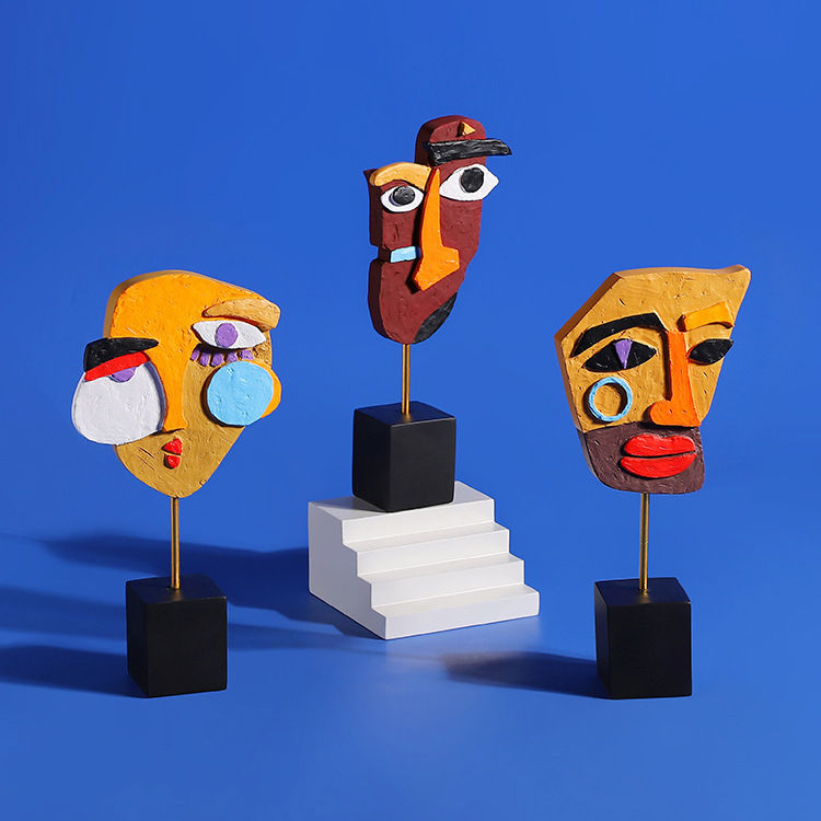 Creative Abstract Human Face C - Art Craft Shop ulasan dan harga