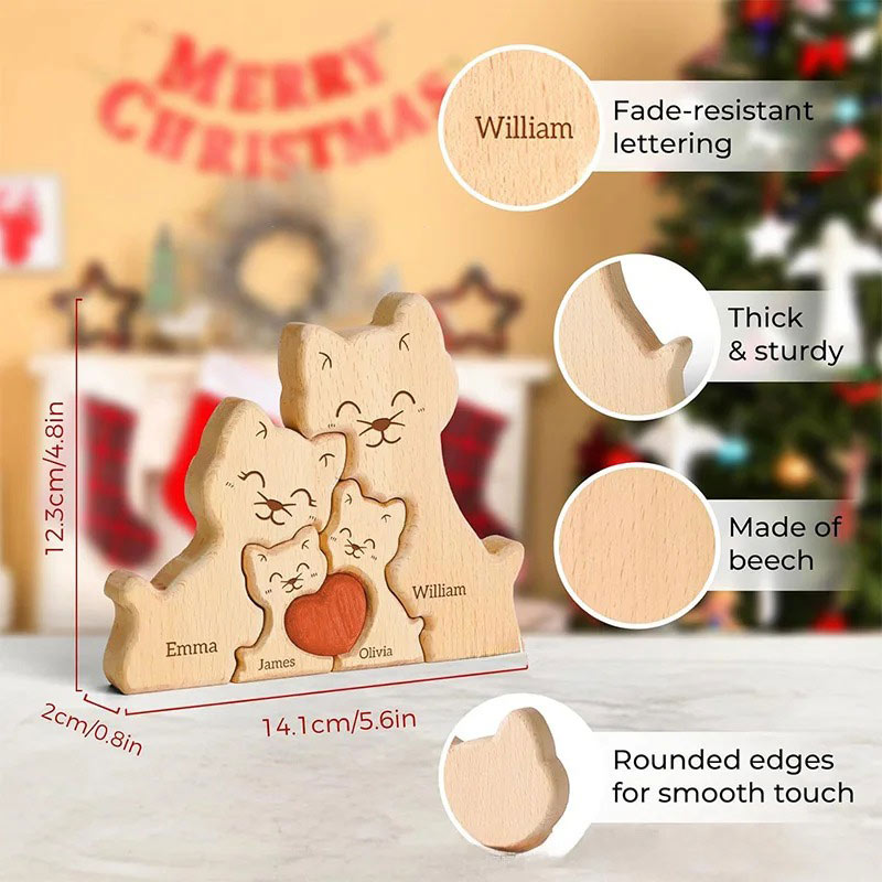 New Hot Selling Wooden Cute Ca - Art Craft Cat ulasan dan harga