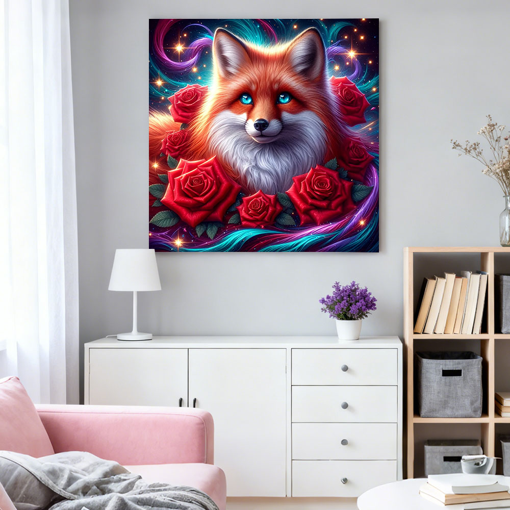 HUACAN Diamond Painting Fox An - Art Craft Rose ulasan dan harga
