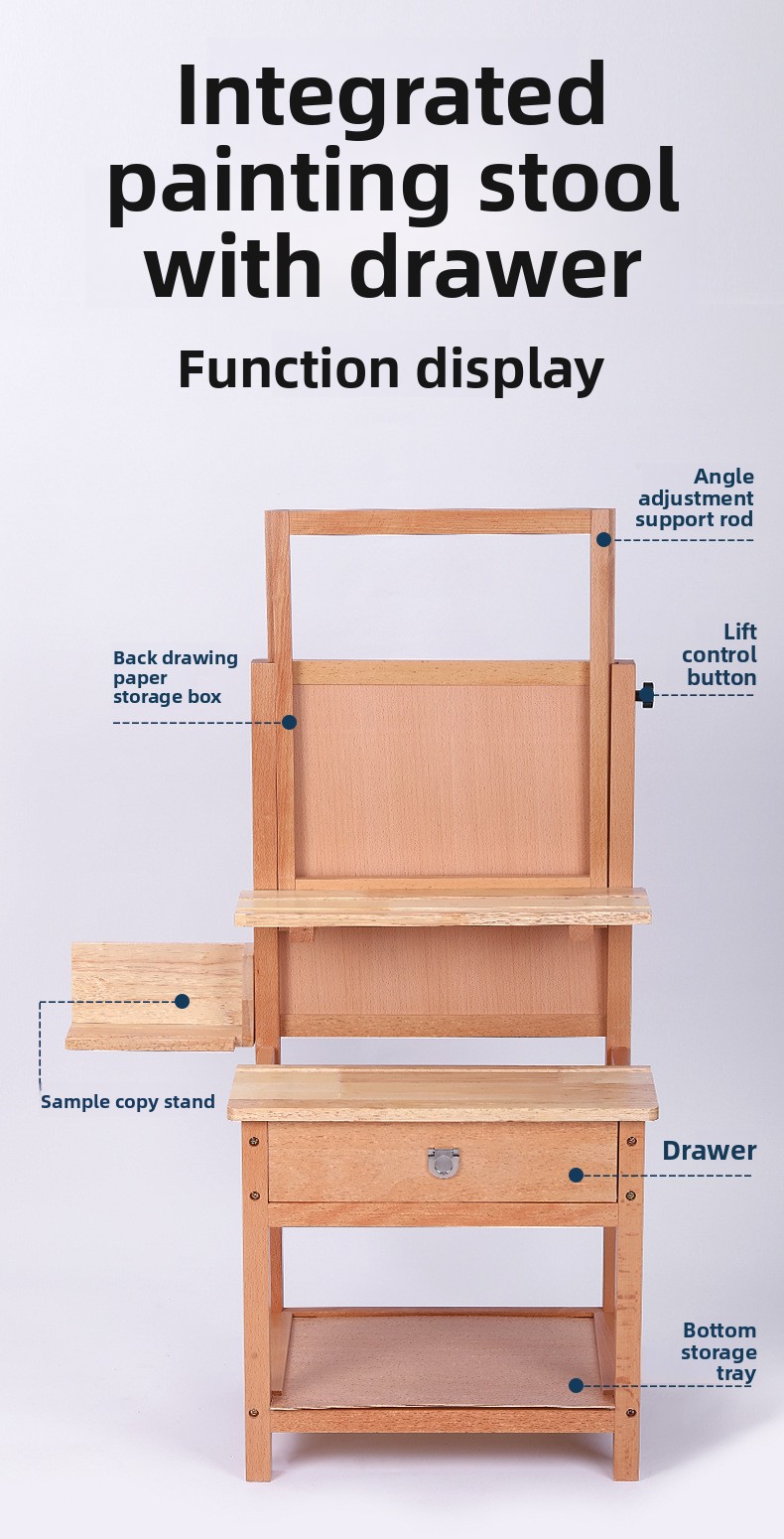 HXL integrated painting stool  - Art & Craft Valley ulasan dan harga
