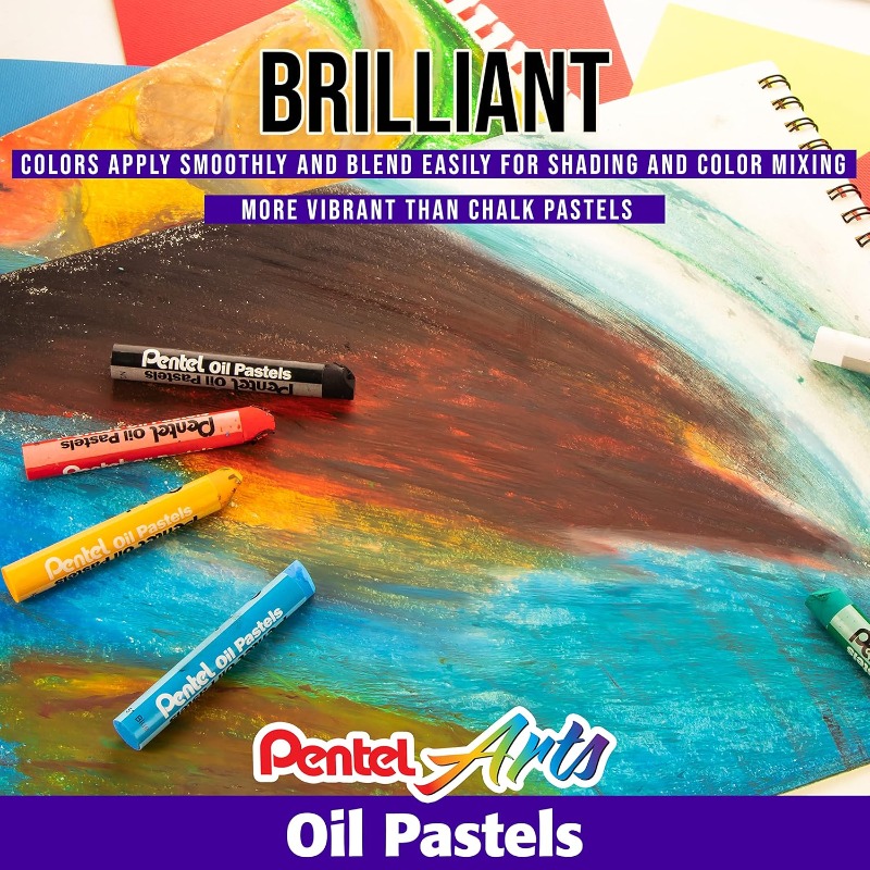 Pentel Arts Oil Pastel Set 6/1 - Chalk Pastel Set ulasan dan harga