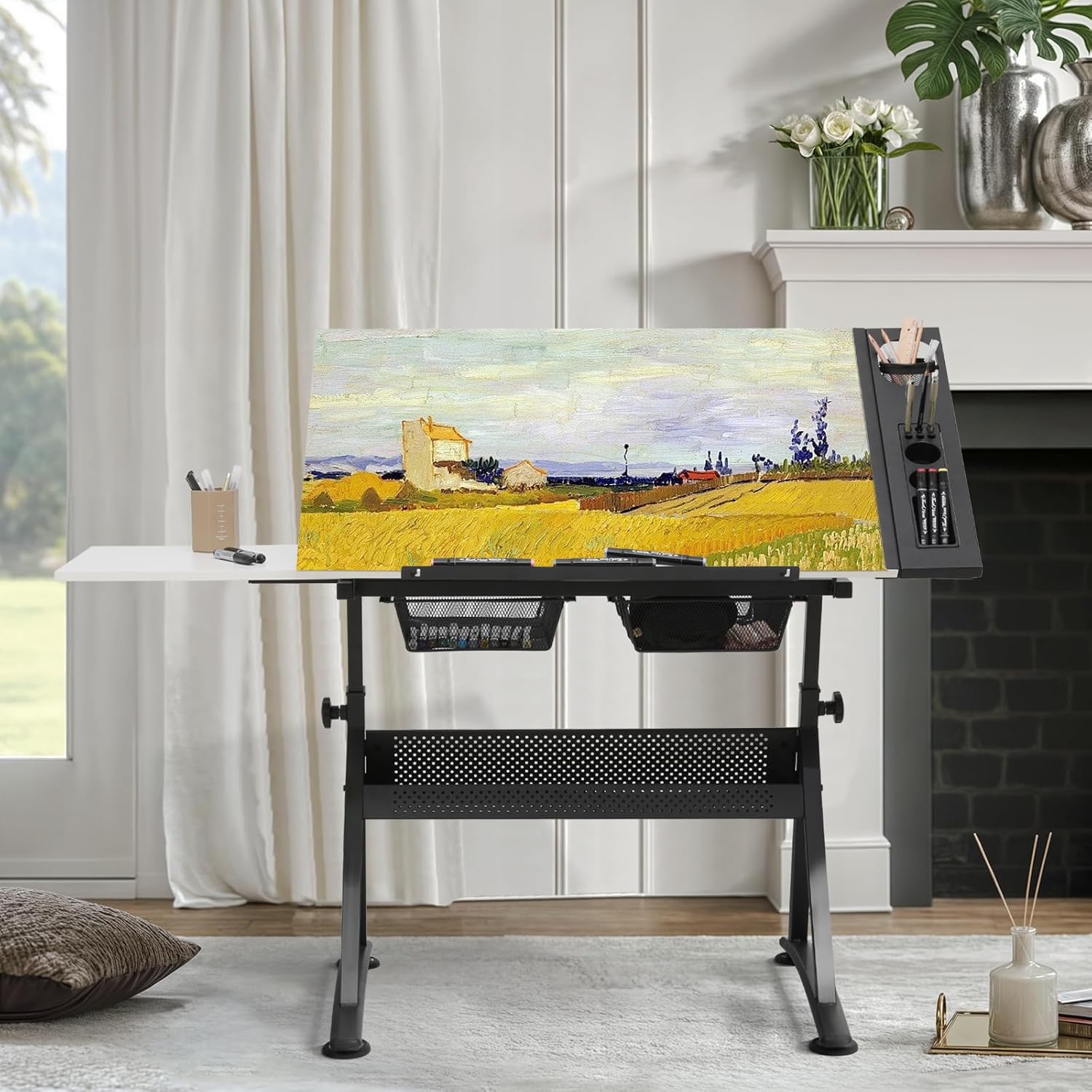 Adjustable Drafting Desk with  - Art & Craft Valley ulasan dan harga
