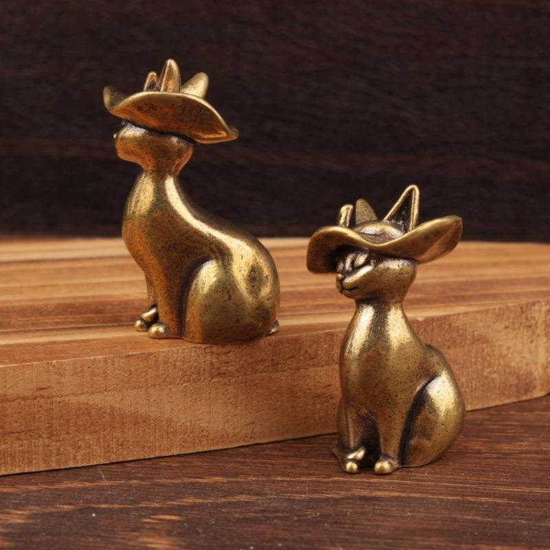 Solid Brass Princess Cat Statu - Art Craft Cat ulasan dan harga