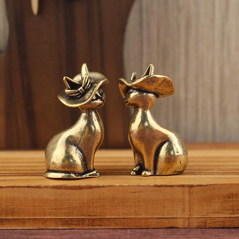 Solid Brass Princess Cat Statu - Art Craft Cat ulasan dan harga
