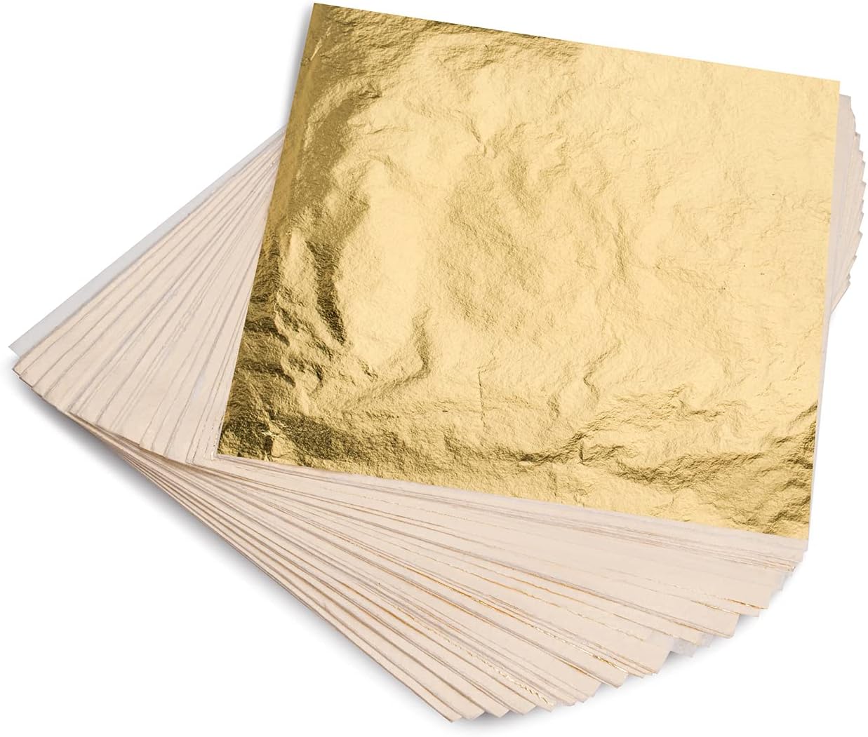 100 Gold Leaf Sheets 14x14 cm  - Art Craft Diy ulasan dan harga