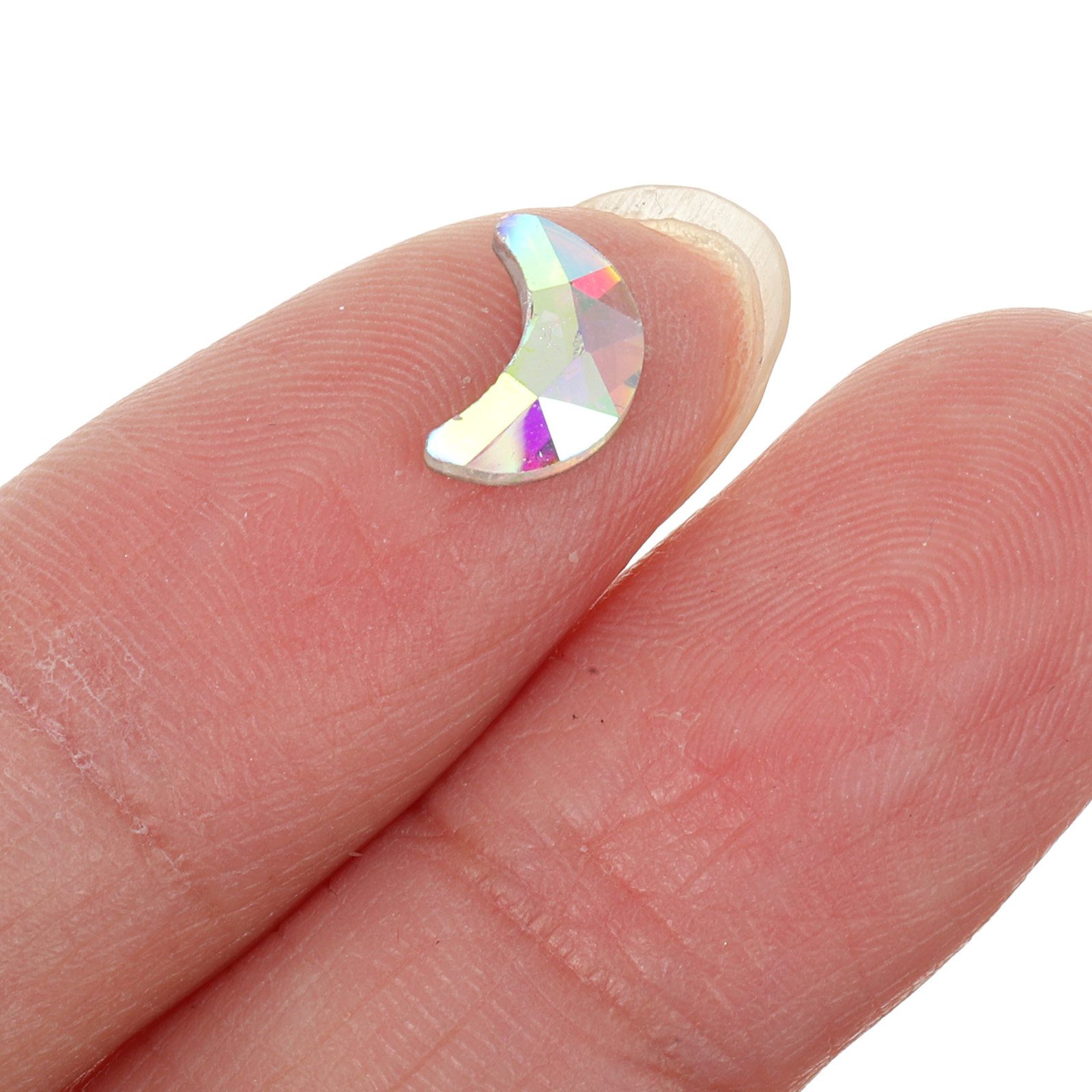 Premium Glass Nail Charms Flat - Art Craft Glasses Frames ulasan dan harga