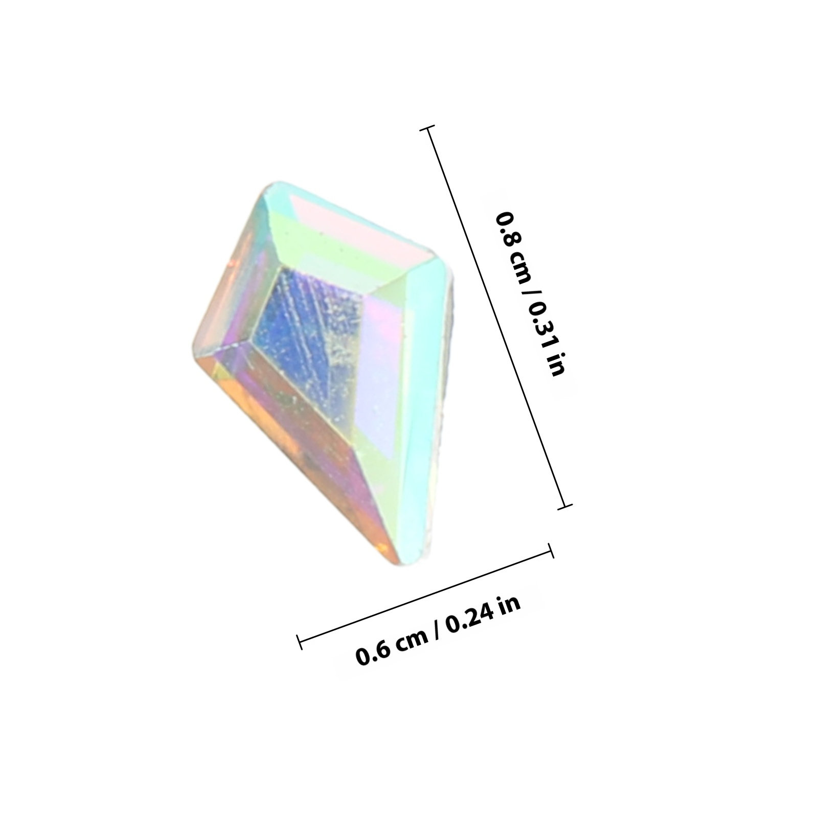 Premium Glass Nail Charms Flat - Art Craft Glasses Frames ulasan dan harga