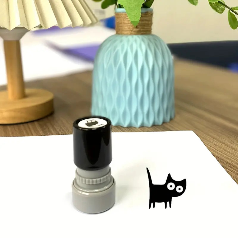 Adorable Tilted Neck Black Cat - Art Craft Cat ulasan dan harga