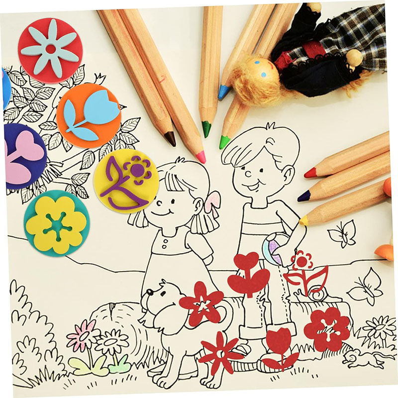 6Pcs/bag Foam Stamps for Paint - Art Craft 5 Year Old ulasan dan harga
