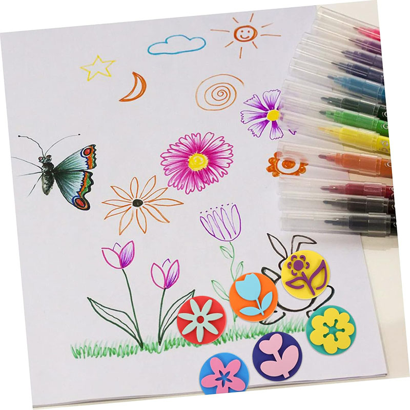 6Pcs/bag Foam Stamps for Paint - Art Craft 5 Year Old ulasan dan harga