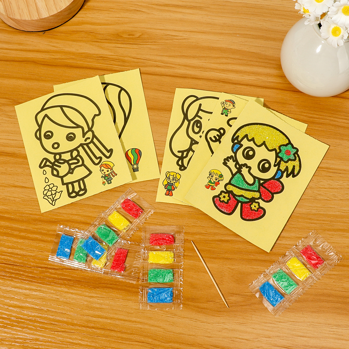 Childrens DIY Sand Art Kit Car - Art Craft For Preschool ulasan dan harga