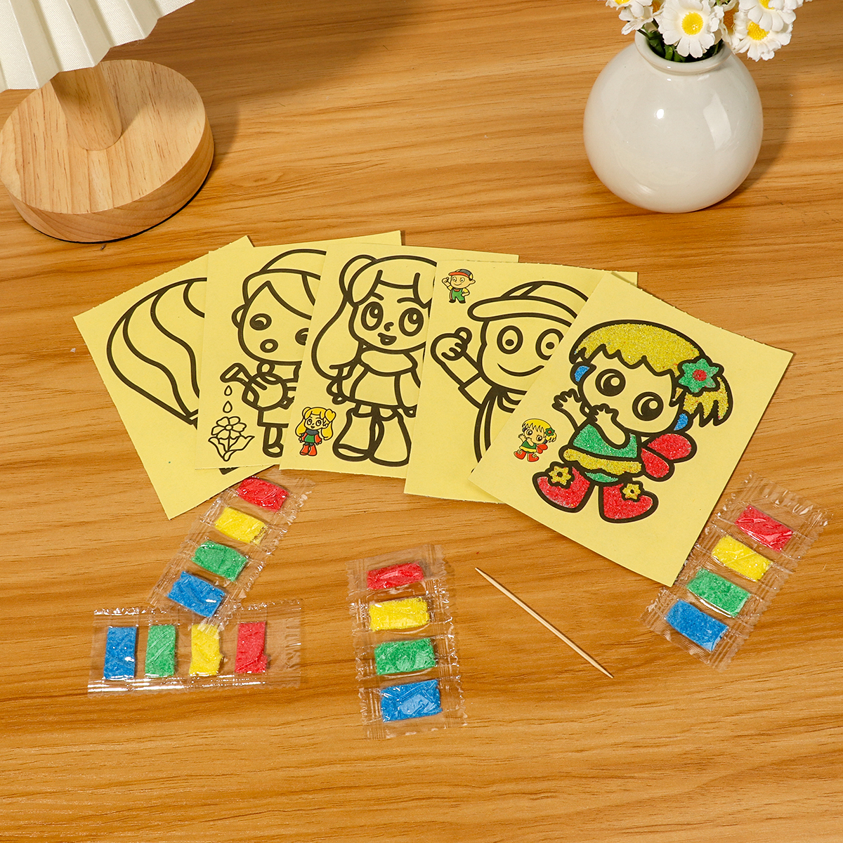 Childrens DIY Sand Art Kit Car - Art Craft For Preschool ulasan dan harga