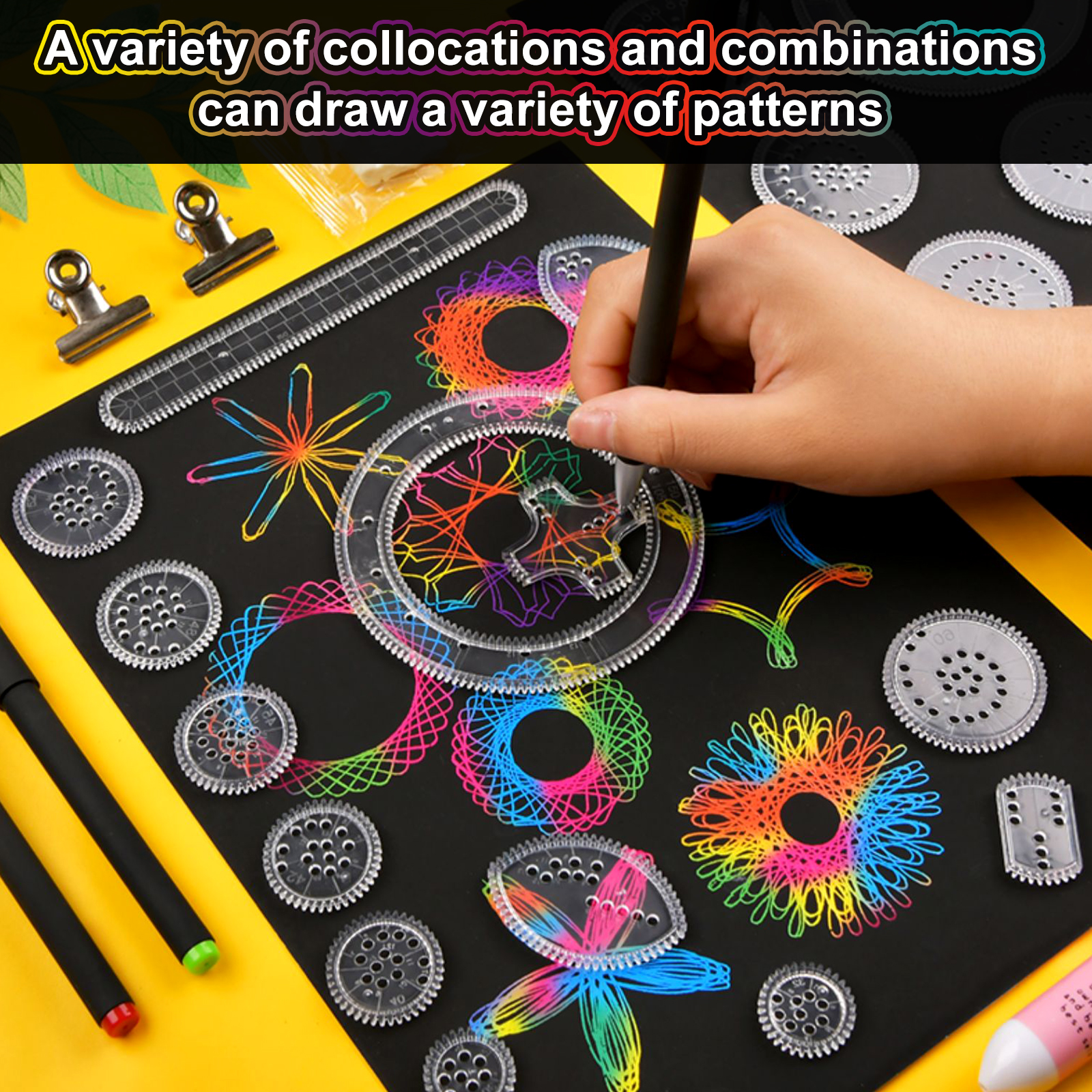 22pcs Spirograph Design Arts C - Art Craft 5 Year Old ulasan dan harga