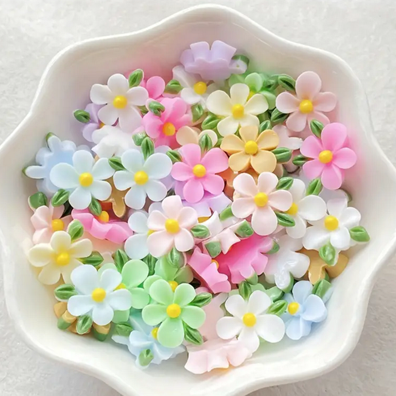 60pcs Mixed Resin Mini Colorfu - Art Craft Rose ulasan dan harga