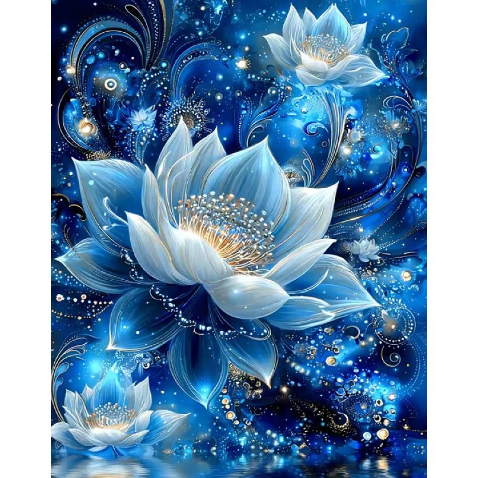 RUOPOTY Blue Lotus Diamond Pai - Art Craft Ideas For Adults ulasan dan harga