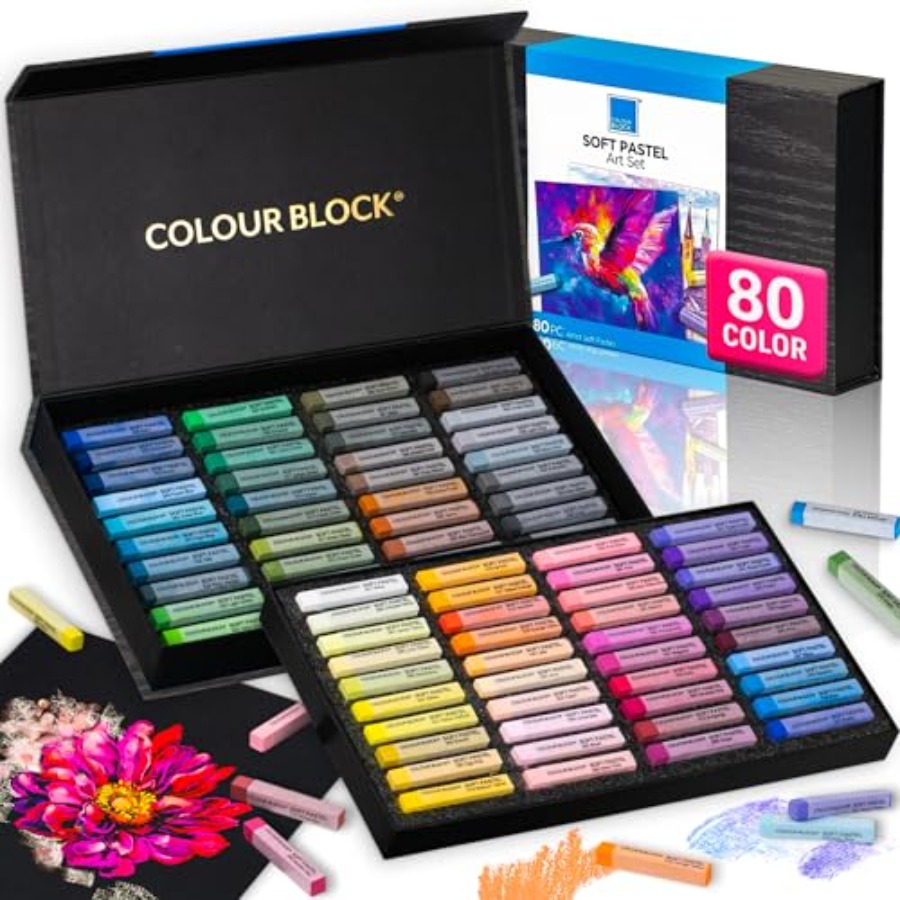 Soft Pastels for Artists - 80  - Chalk Pastel Set ulasan dan harga
