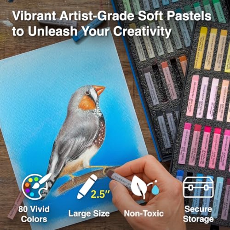 Soft Pastels for Artists - 80  - Chalk Pastel Set ulasan dan harga