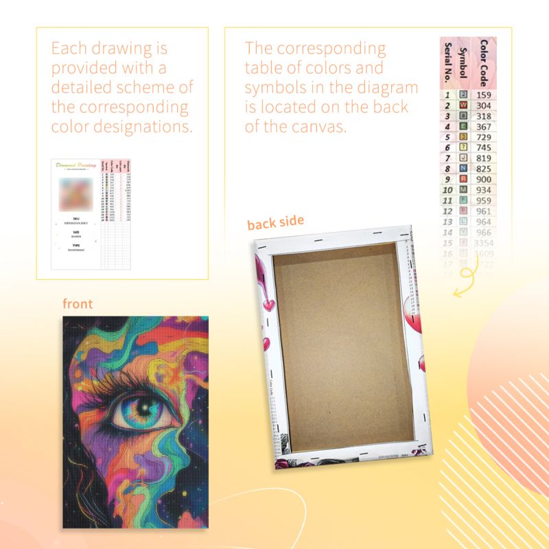 PhotoCustom Framed Colorful Bi - Art Craft Ideas For Adults ulasan dan harga