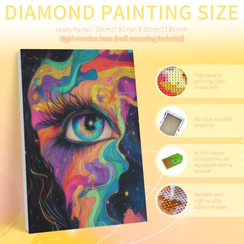 PhotoCustom Framed Colorful Bi - Art Craft Ideas For Adults ulasan dan harga