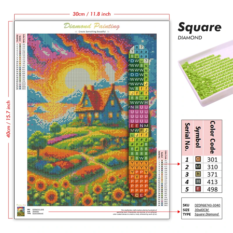 Rose Floral Design 5D DIY Diam - Art Craft Rose ulasan dan harga