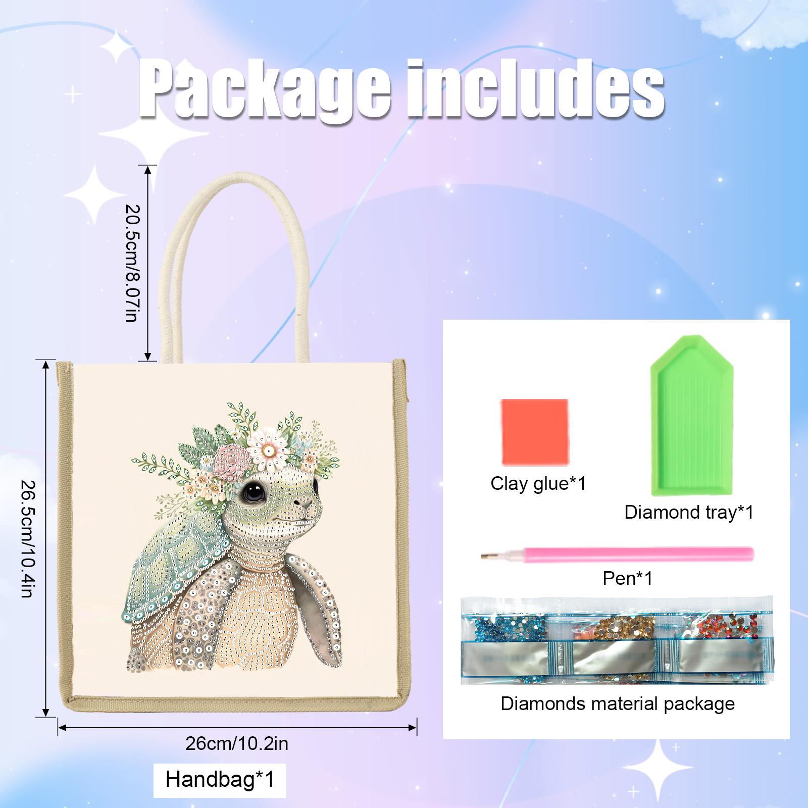 Diamond Art Painting Handbag K - Art Craft Shop ulasan dan harga
