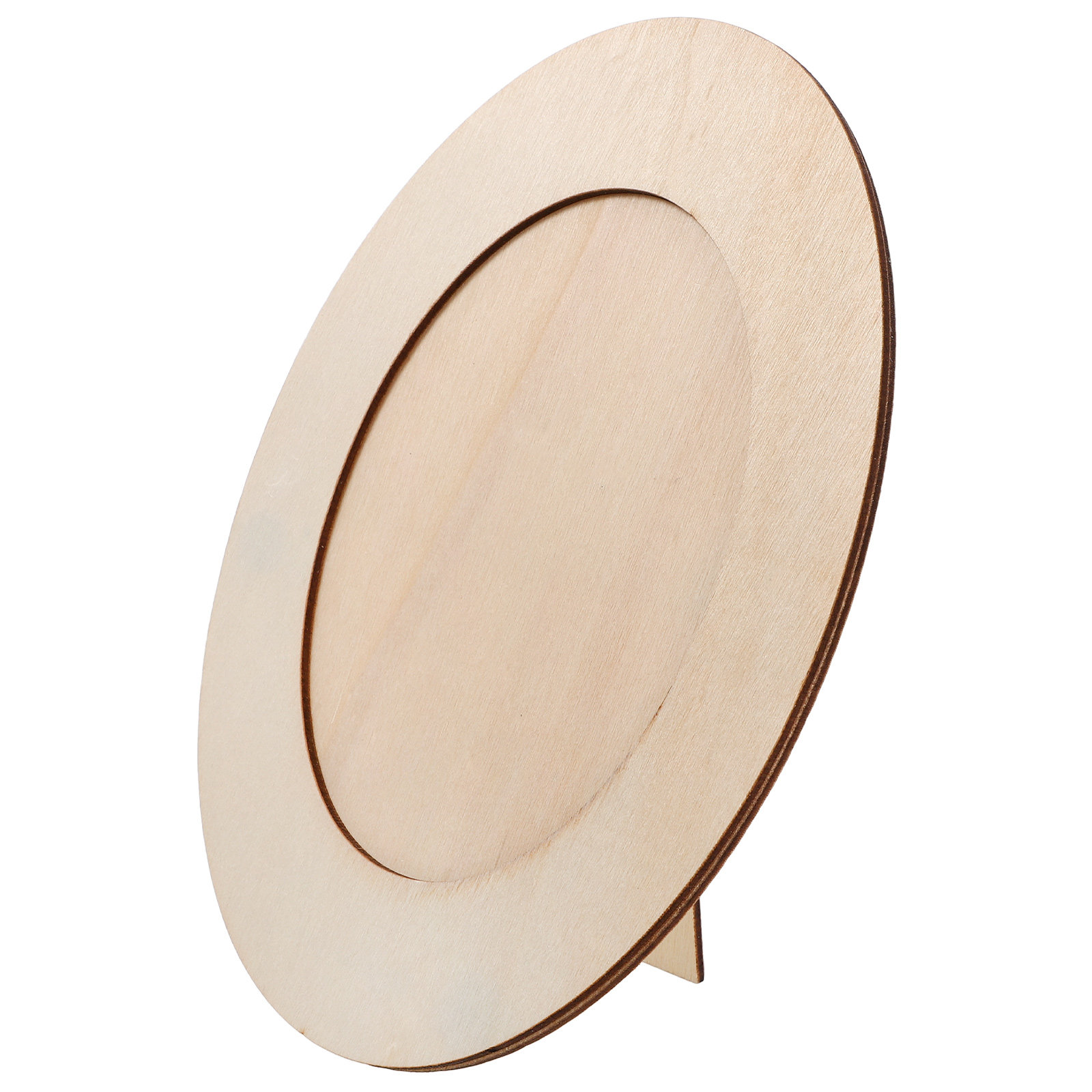 Unfinished Wood Oval Photo Fra - Art Craft For Preschool ulasan dan harga