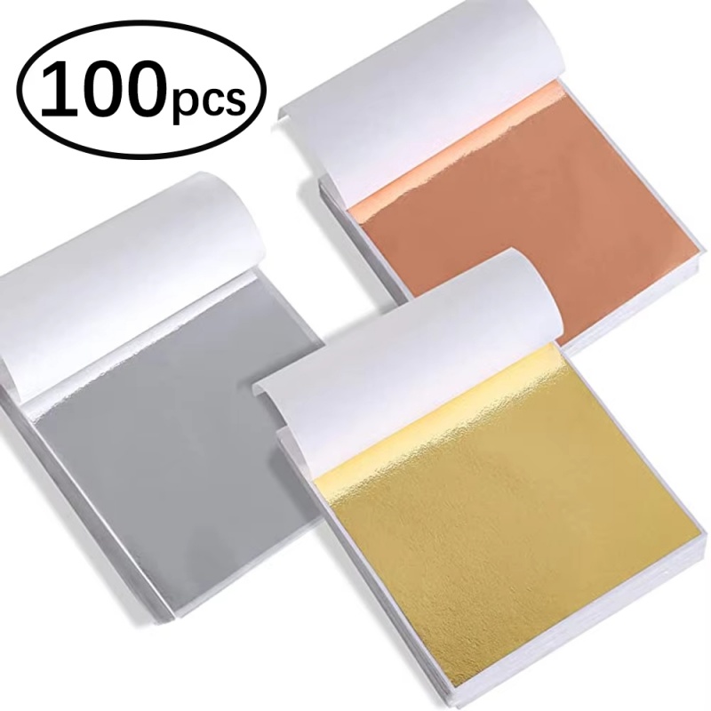 100pcs Imitation Gold Sliver C - Art Craft With Leaves ulasan dan harga