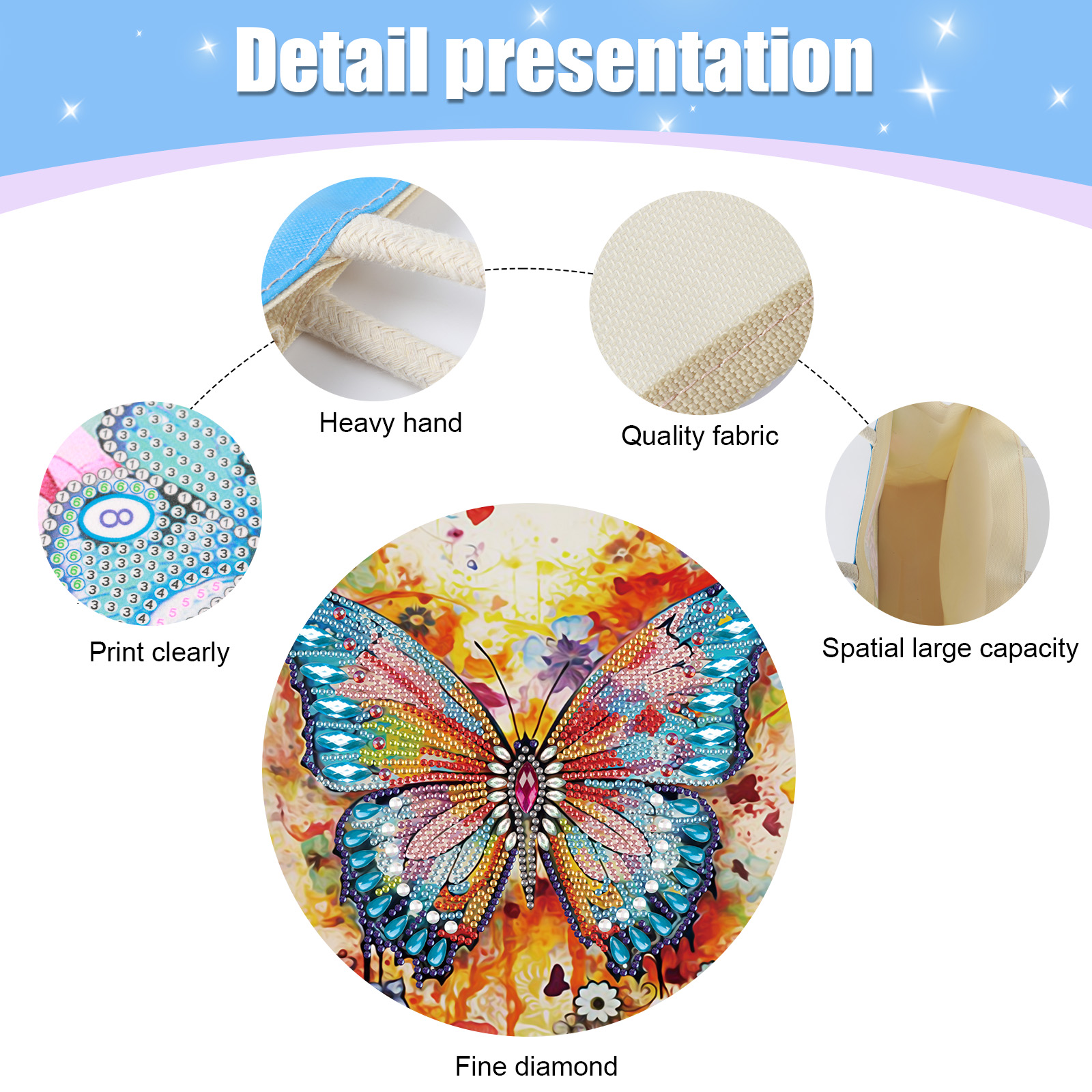 Diamond Painting Handbag Kits, - Art Craft Shop ulasan dan harga