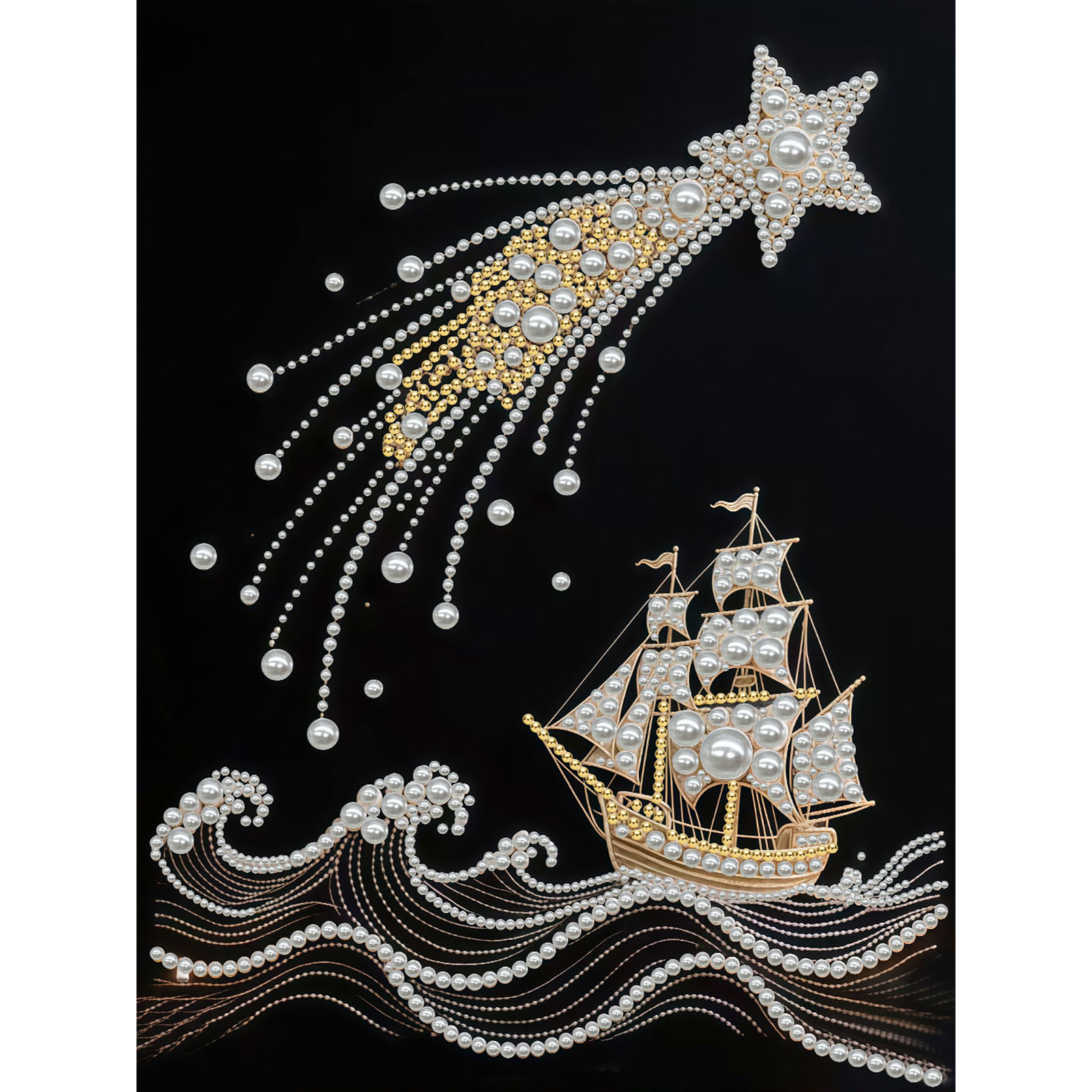 DIY Pearl Diamond Dots Paintin - Art Craft Ideas For Adults ulasan dan harga