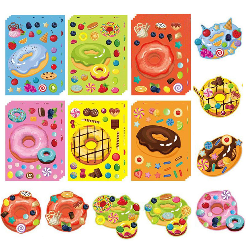 Make a Face Donut Stickers for - Art Craft 5 Year Old ulasan dan harga