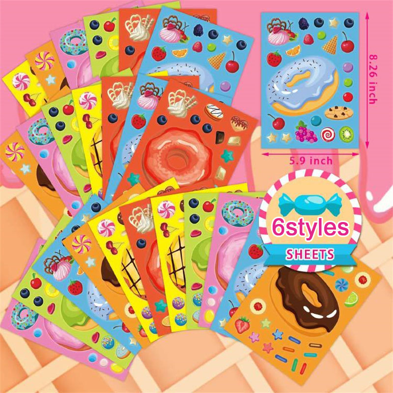 Make a Face Donut Stickers for - Art Craft 5 Year Old ulasan dan harga