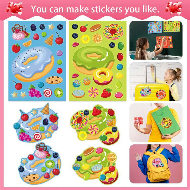 Make a Face Donut Stickers for - Art Craft 5 Year Old ulasan dan harga